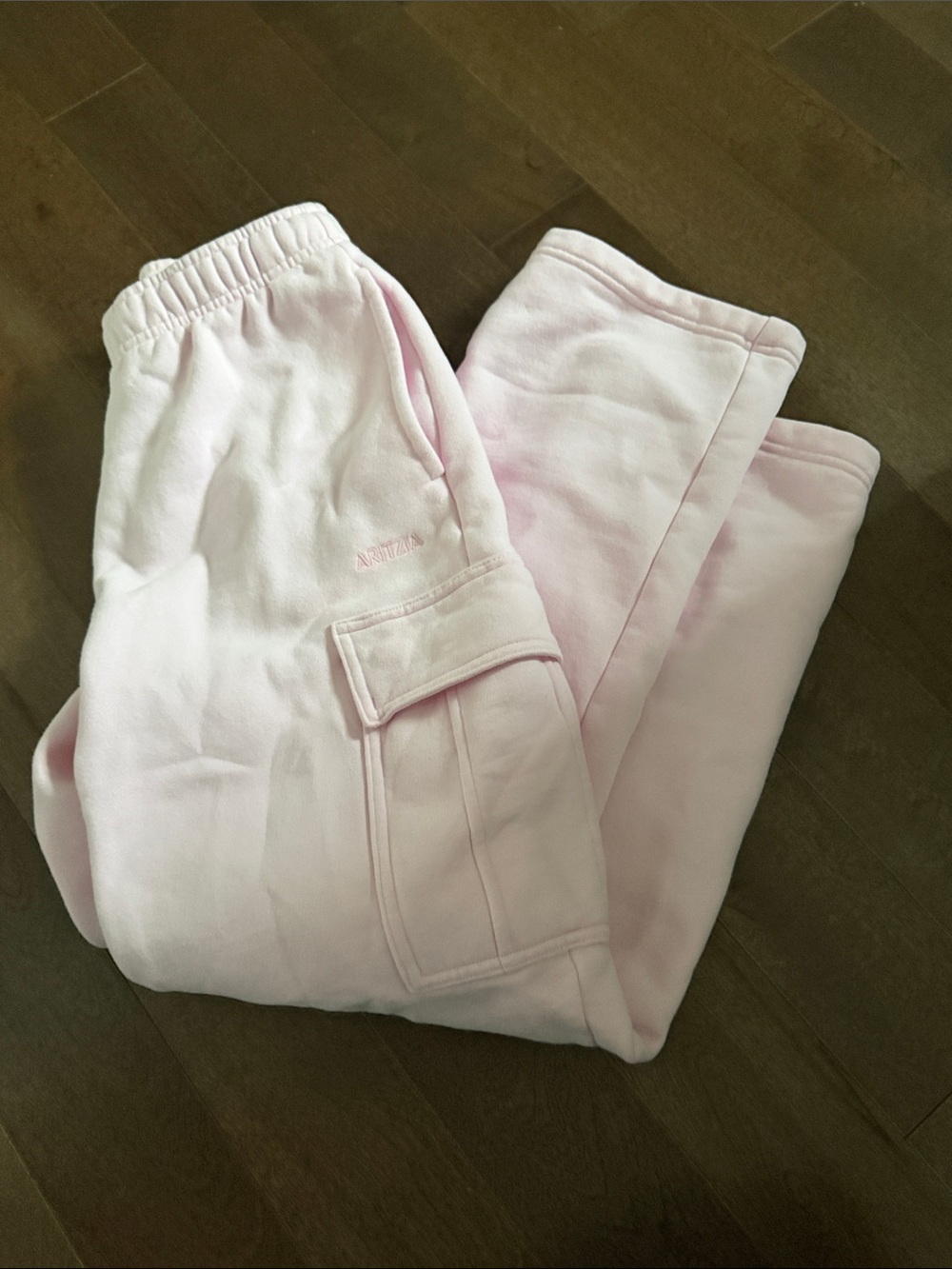 Aritzia Pink Cargo Sweat Pants